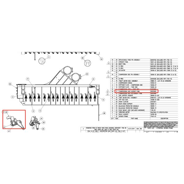 G00159653 replaceable compression assembly with bendpawl