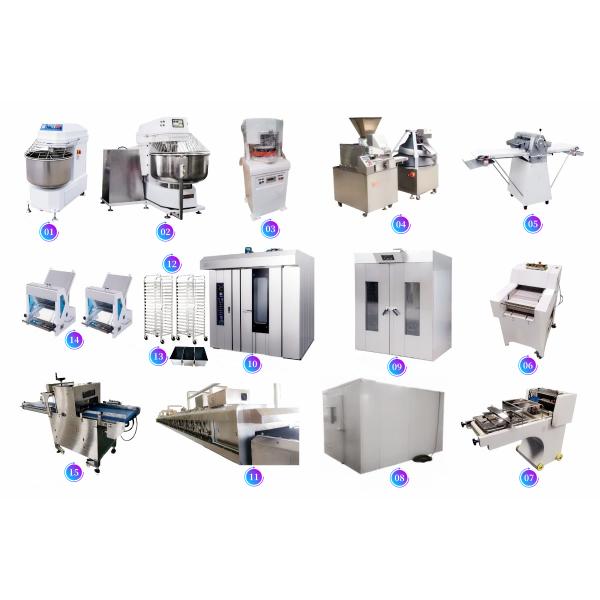 Electric Bread Production Line / Equipment 220V Toast Bread Slicer Included