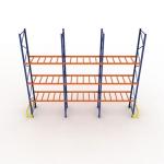 Blue Color Industrial Metal Storage Racks / Steel Warehouse Shelving
