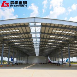 China Q355 Q235 Prefab Metal Airplane Hangar Industrial Steel Warehouse Construction wholesale