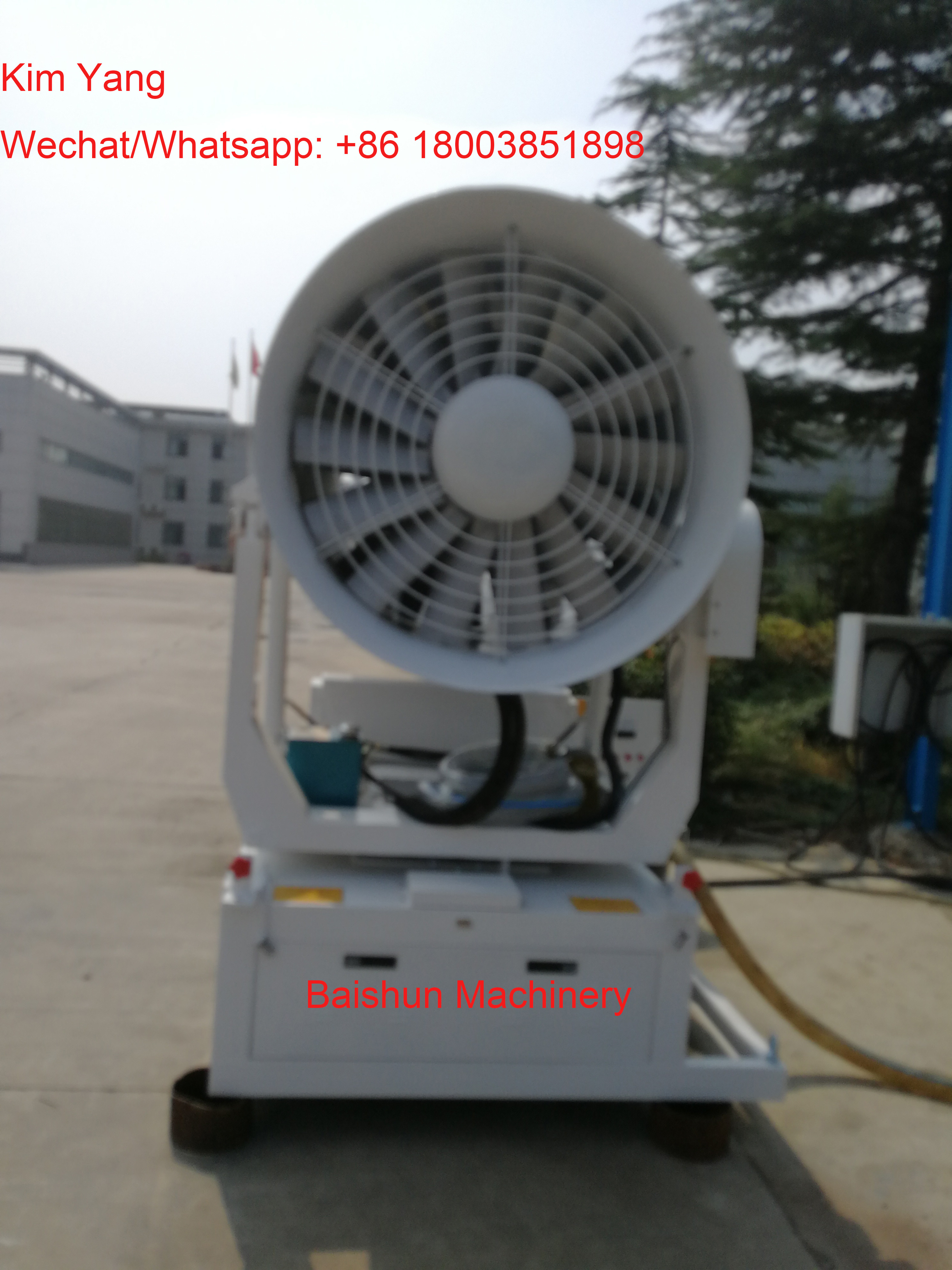 30M remote control water fog cannon dust removal spray machine for dust control application