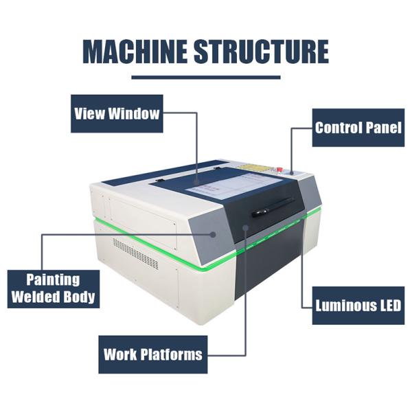 Acrylic Advertising Small CO2 Laser Engraving Machine Water Cooling type