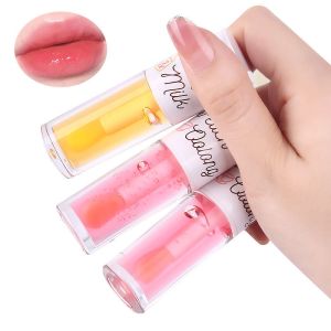 Buy cheap Moisturizing Lip Oil Peach Flavor Honey Plumper Lips Clear Gloss Oil from wholesalers