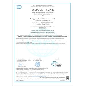 Dongguan Xinwei Clothing Accessories Co.,Ltd. Certifications