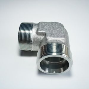 Buy cheap Round Head Medium Carbon Steel 90 Degree Elbow Hydraulic Fitting with Male from wholesalers