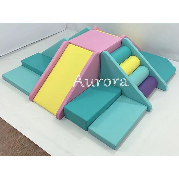 Kids Soft Play Set Climber Indoor Play Equipment Eco Friendly Foam Toys Green