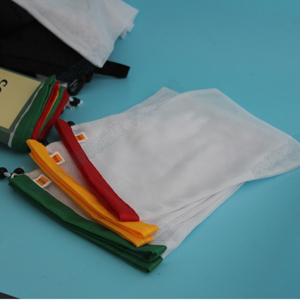 Heavy Duty Mesh Laundry Bag Recyclable Lockable Customized Color / Size