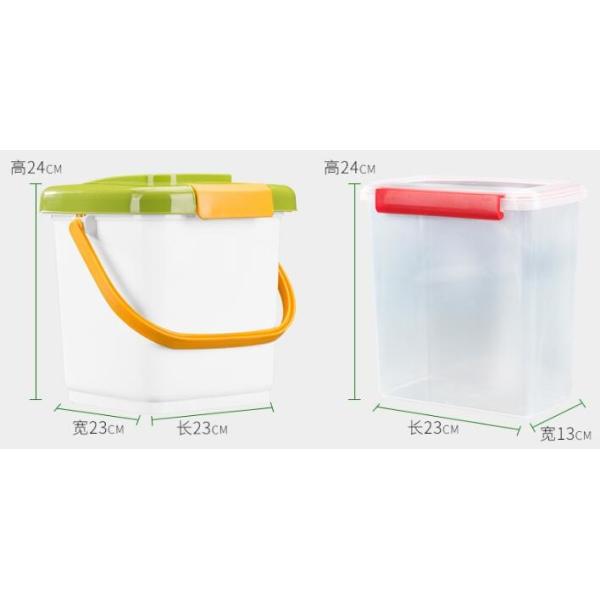 Food grade square Plastic Bucket 20 liter with lid, dog food plastic container, PP/PE Plastic dogs-food Bucket Pail Easi