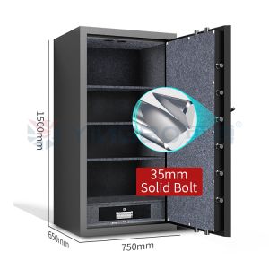 Buy cheap OEM Fireproof Safe Box Heavy Duty Anti Theft Alarm System Multiple Fire from wholesalers