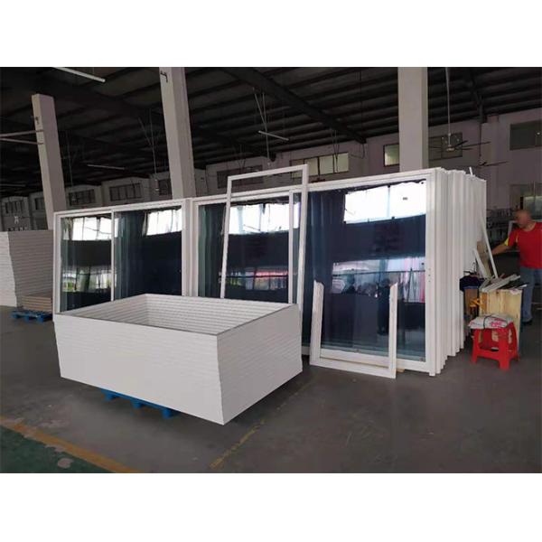 Black Bifold UPVC Sliding Window And Door For Balcony ISO9001 Certificated