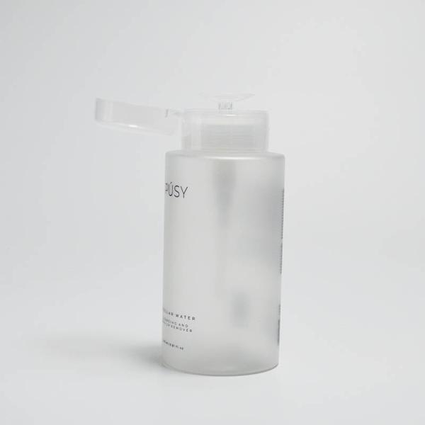 300ml Plastic PET Cosmetic Eye Nail Polish Push Down Pump Bottle