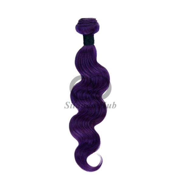 Purple Body Wave Remy Human Hair Bundles Sew In Weave Bundles Brazilian Bundle Deals