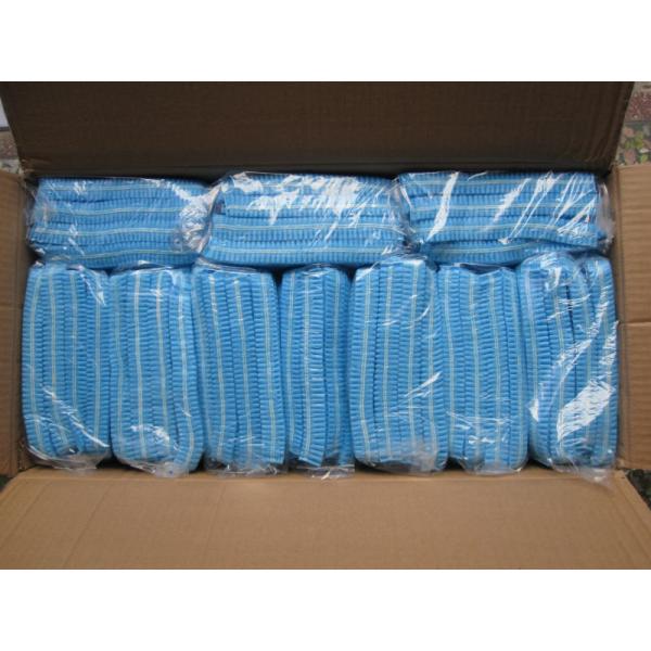 Single Use Disposable Head Cap Hair Net , Bouffant Surgical Caps Non woven