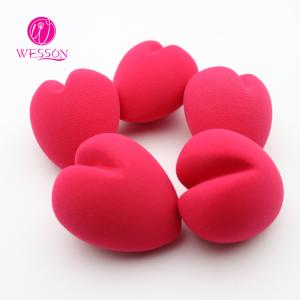China Private Label Latex Free Heart shaped Makeup Blender Sponge Puff wholesale
