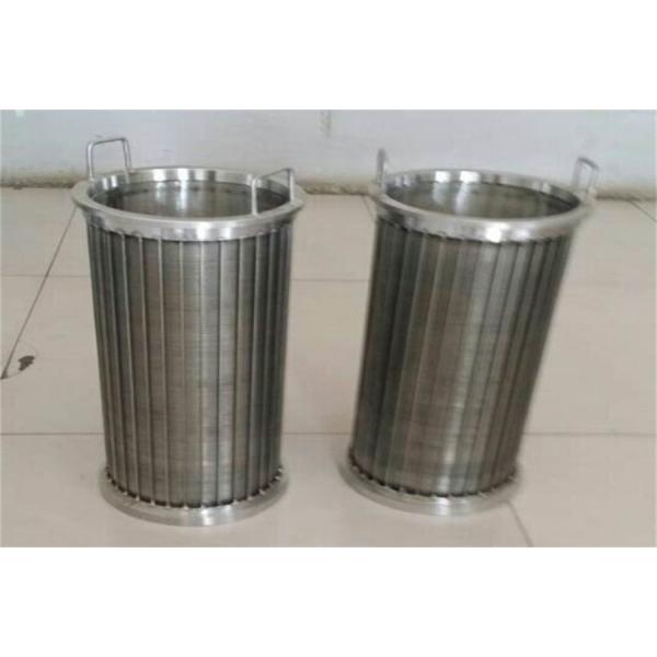 520mm OD Wedge Wire Screen Mesh SS304 SS321 Stainless Steel Mesh Cylinder