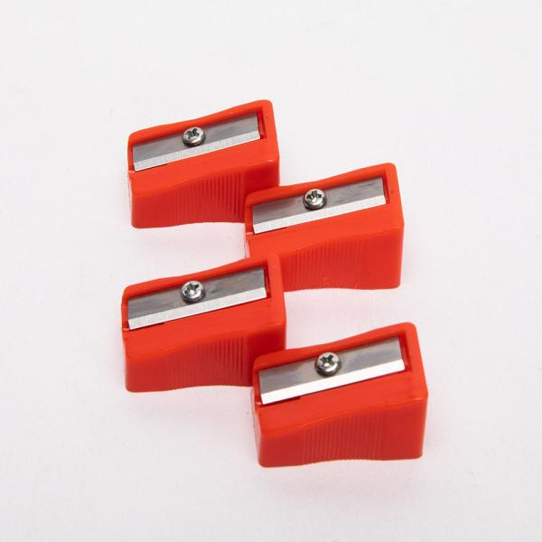 11.4mm Plastic Red Pencil Sharpener Single Hole
