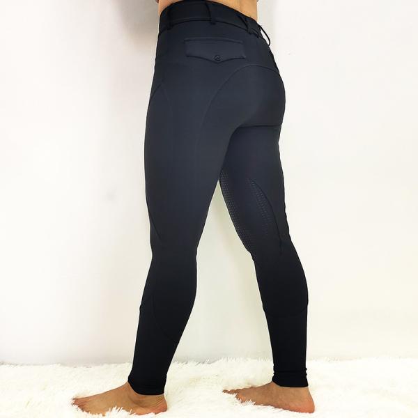 Women'S Equestrian Horse Riding Pants Silicone Black Knee Anti Pilling