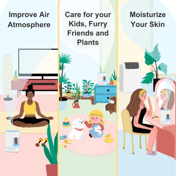 Top Fill Ultrasonic 1.3L Large Capacity Aroma Diffuser For Humidification And Aromatherapy