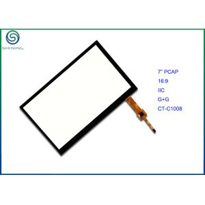 China IIC Interface PCAP Projected Capacitive Touch Screen , 7" Touch Panel With Aspect Ratio 16:9 wholesale