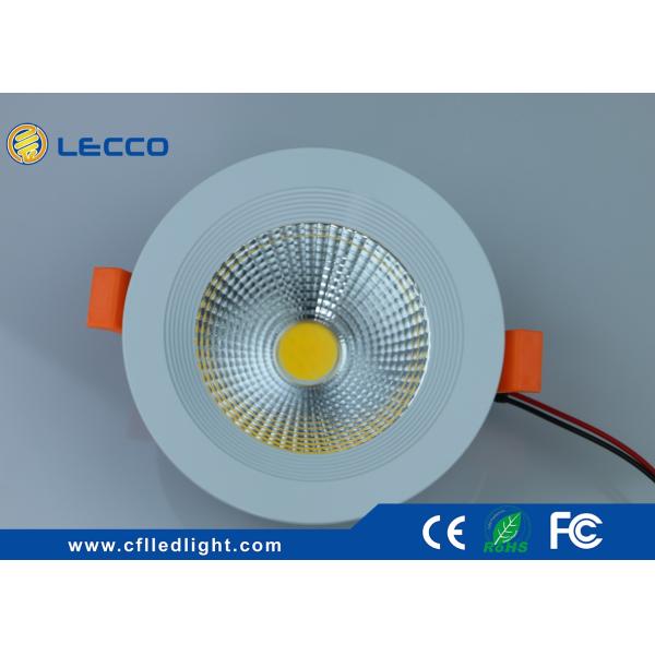 100 LM / W LED Recessed Downlight 7W Fan Type COB Light Source 30 000H CRI > 80 Energy Efficiency Grade A