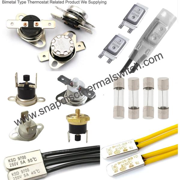 250V 5A 80 Deg C Auto Reset Bi-metal Thermal Protector Overload Protecting For Heating Pad