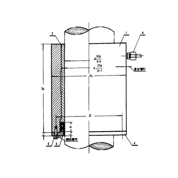 CB 3146 Water Lubricate Lower Rudder Bearing Marine Hydraulic Steering