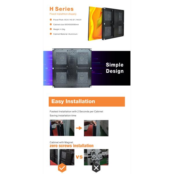 65536dots/m2 FCC P4.81mm Indoor Led Display Board