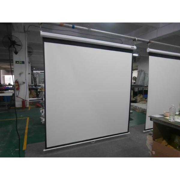 72 Inch 4:3 Wall Mount Manual Control Projector Screen Support OEM / ODM