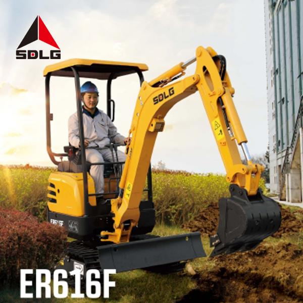 Quality SDLG ER616F Heavy Construction Machinery 1 Ton Mini Excavator for sale