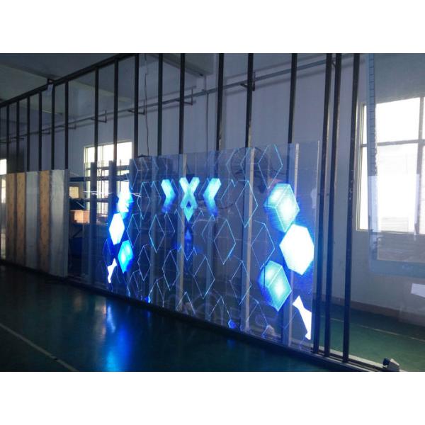 Commercial advertising P7.81 outdoor transparent led display Hanging Or Stacking Installation 2