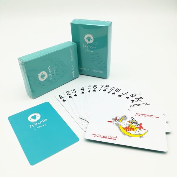 Quality CMYK 4C Printing Waterproof Plastic Playing Cards , 300g Plastic Poker Playing Cards for sale