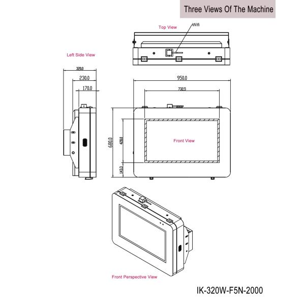 OEM Outdoor LCD Advertising Display , 32'' Wall Mounted Digital Display Screen