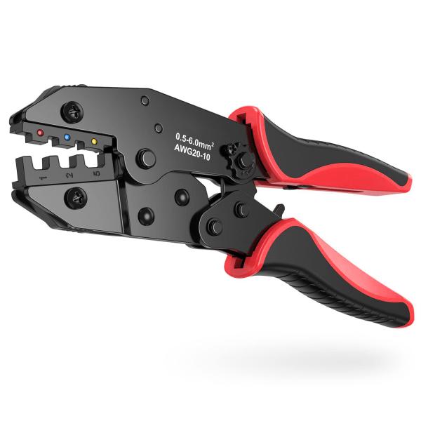 Quality Multicolor Ratcheting Wire Terminal Crimper Durable With Ergonomic Handle for sale