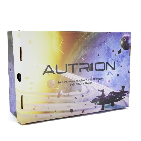 Purple Color Print Empty Corrugated Cardboard Shoe Display Box Luxury Foldable Design