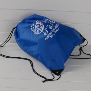 190T Nylon Bule Promotional Polyester Drawstring Packaging Bags