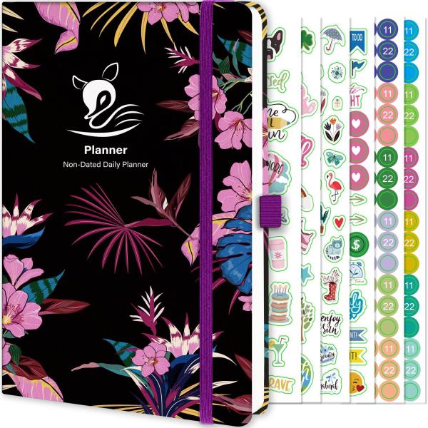 Thermal Binding Hardcover Diary Planner Journal Set for Daily Weekly Monthly Planning