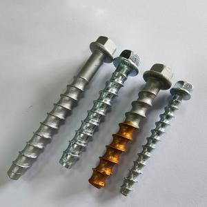 China Hot-dip galvanizing Hex flange concrete thread self-cutting anchor cement concrete self-tapping screws on sale