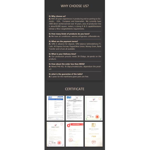 Multifunctional Smart Coffee Table with Wireless Charging and 0-8 Temperature Range