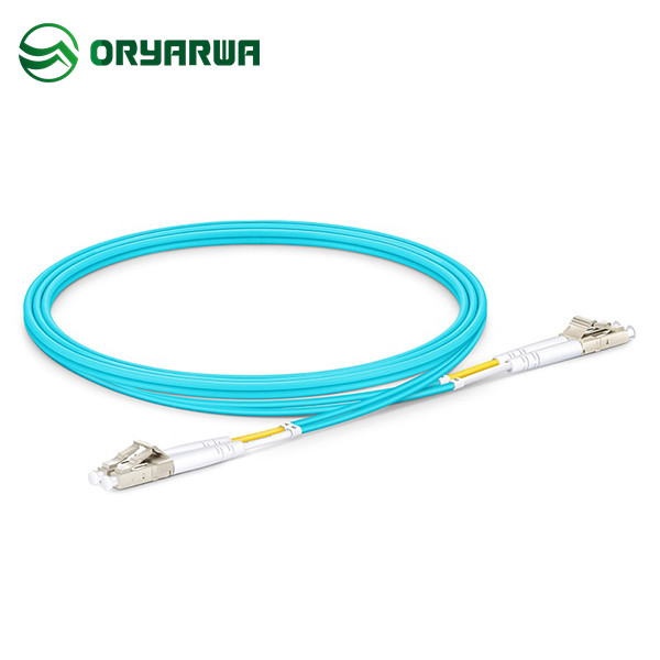 LC To LC UPC OM3 Duplex 3m Fiber Optic Multimode Patch Cord
