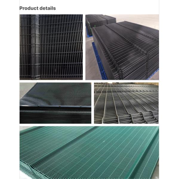 Curved Metal Steel 358 Mesh Anti Climb Security Fencing Powder Coated Customized
