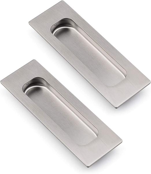 Quality Invisible Rectangular SS304 Bypass Door Finger Pulls for sale