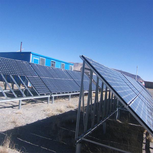 Hot Dip Galvanized Ground Solar Mounting Bracket High Power Output