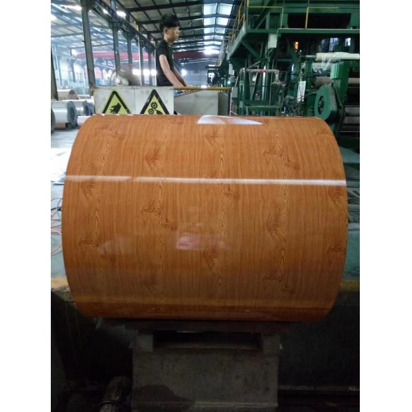 26 Ga 0.55mm HDP Wood Grain 30-Year Warranty Z180 Galvanized PPGI Steel Coil Printech Color Coated Coil ASTM A755 A653M
