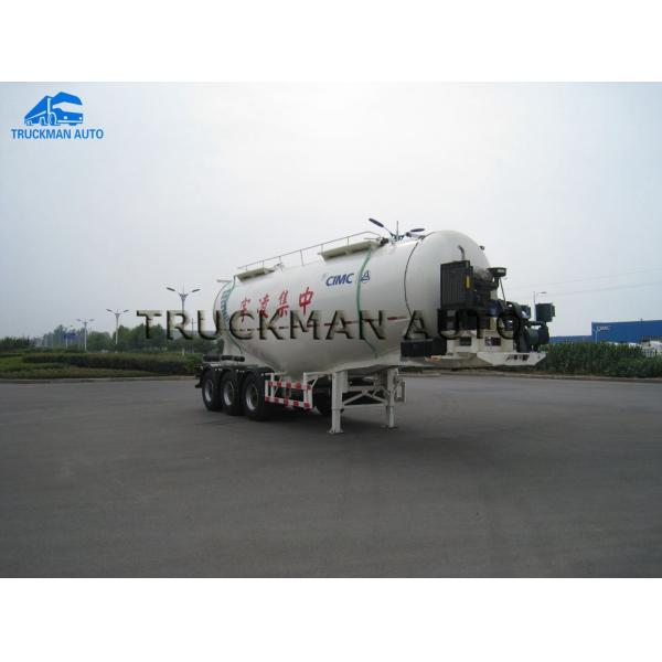 Durable Cement Tanker Trailer Total Volume 30m³-68 M³ With V Type Design