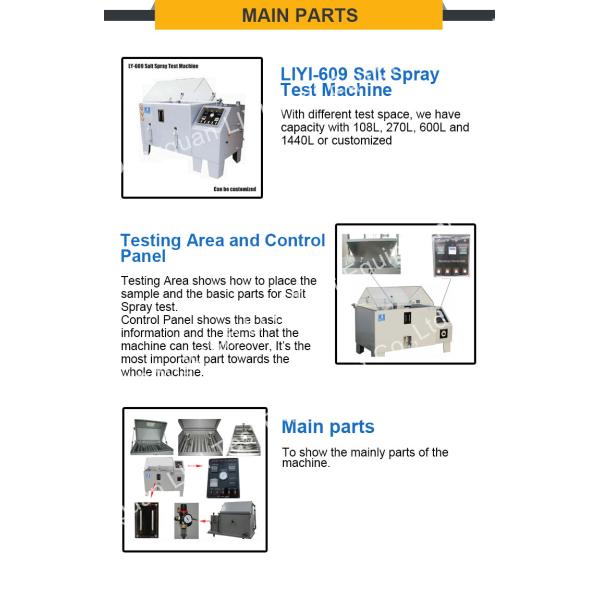 ASTM B117 Salt Resistant Corrosion Corrosive Resistance Salt Spray Testing Apparatus