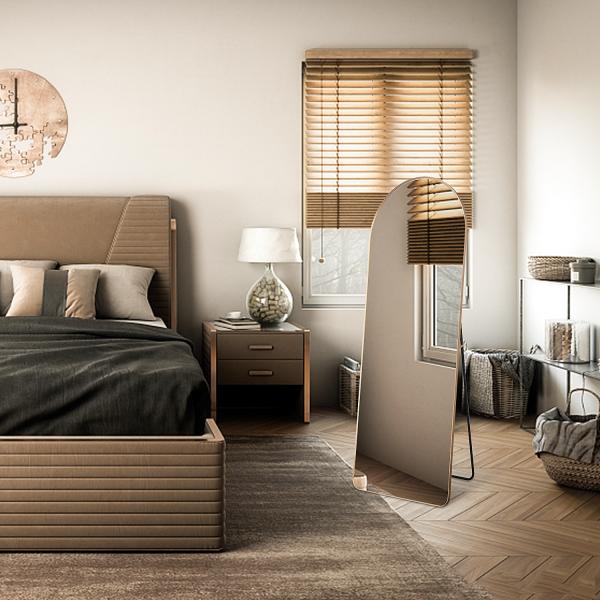 Modern Aluminum Full Length Dressing Mirror For Bedroom Decorations