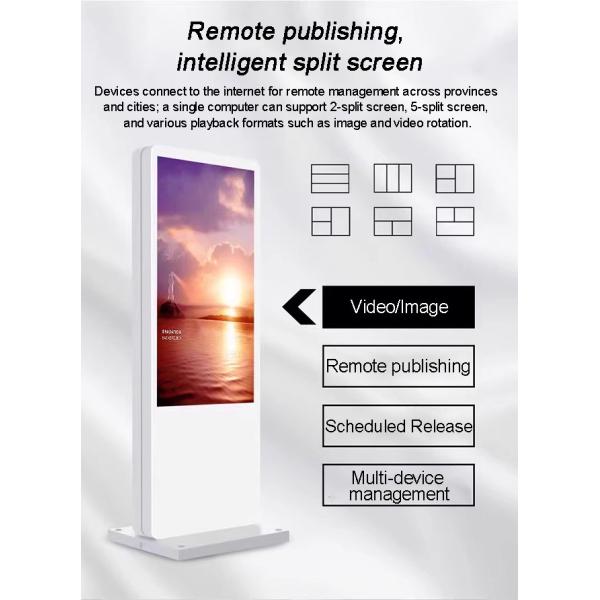 Digital Outdoor Totem with Anti-Reflective Screen and High Durability for Public Spaces OEM Wholesale