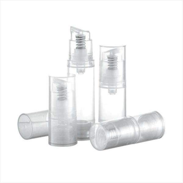 3ml 5ml 10ml 15ml Round Single wall cosmetic airless pump PP bottle for travel set