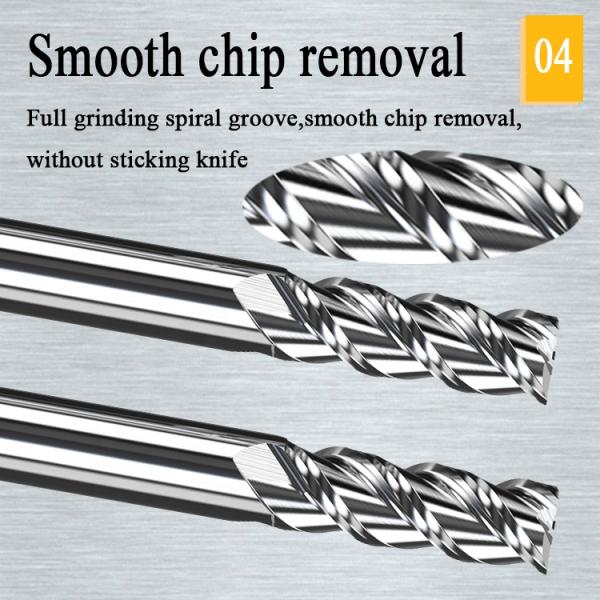 good quality carbide 1mm cnc milling tools cutter hrc55 aluminum aluminium end mill mills cut tool endmill roughing endmills