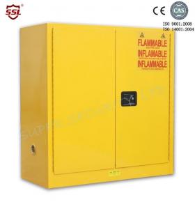 China Lab Safety Flammable Liquid Storage Cabinet With Paddle Lock , Hazardous Storage Cabinets wholesale